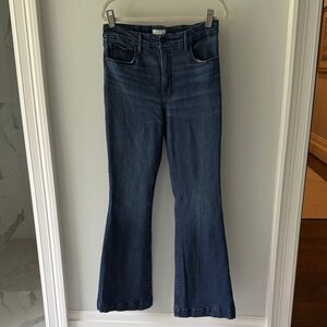 Good American Dark Blue Flare Jeans